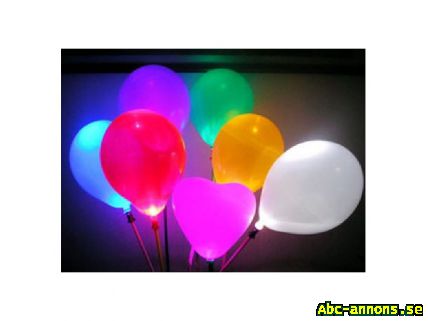 Blinkande LED ballonger - 25-pack