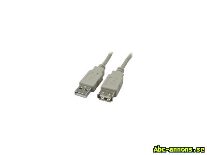 USB-kabel A hane-A hona, 3 m