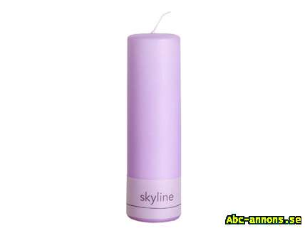 Ljuslila Blockljus 20cm - Skyline Lavendel 58mm