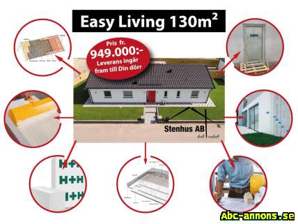 Easy Living på 130 m2 i byggsats