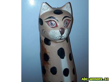 Gepard - cheetah / Kattskulptur (H 99 cm) (Lägg ett bud)